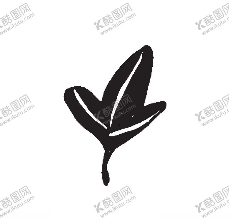 编号：41267907072246445275【酷图网】源文件下载-黑白涂鸦植物