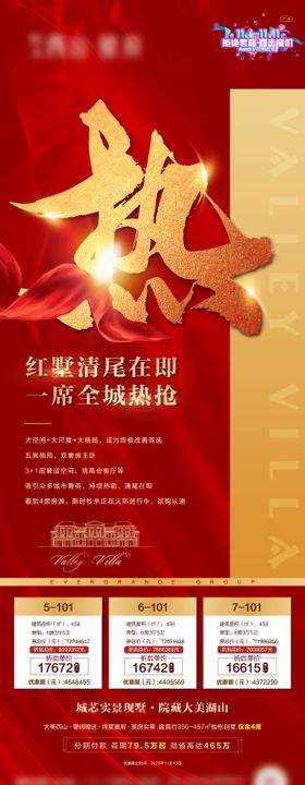 地产别墅热销海报