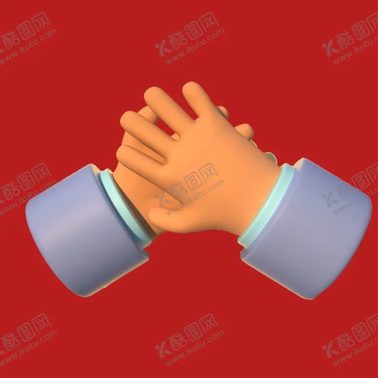 编号：43886001141331168873【酷图网】源文件下载-手绘手势手语