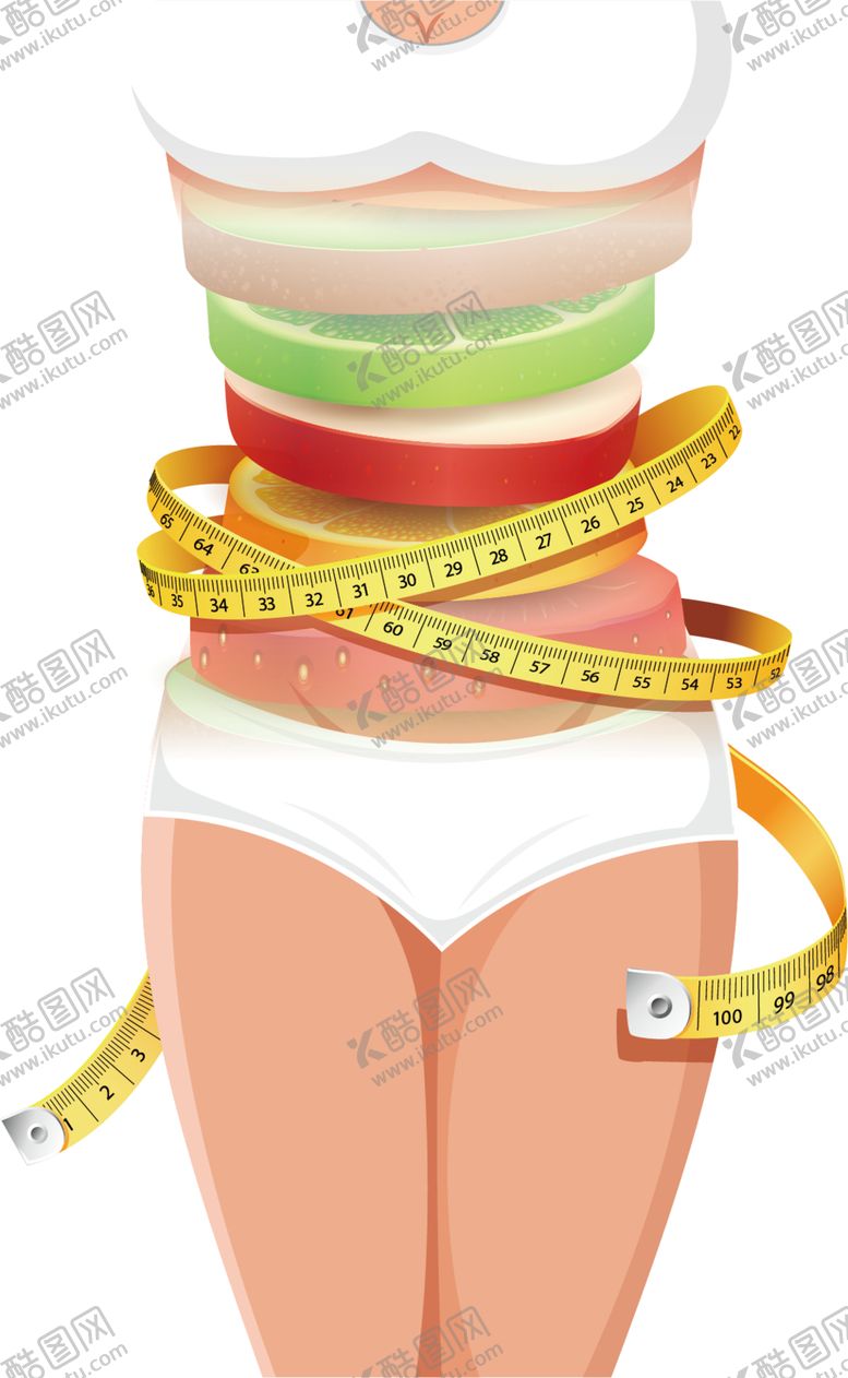 编号：95100905151409572199【酷图网】源文件下载-减肥瘦身整形美女模特PNG