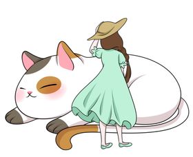 人物少女卡通背景海报素材