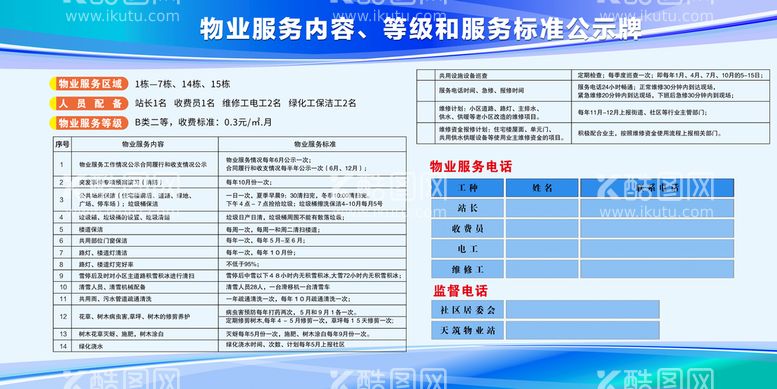 编号：96827509241613327684【酷图网】源文件下载-物业制度  物业展板