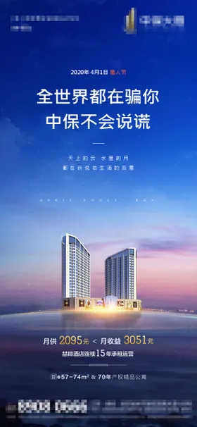 地产愚人节海报