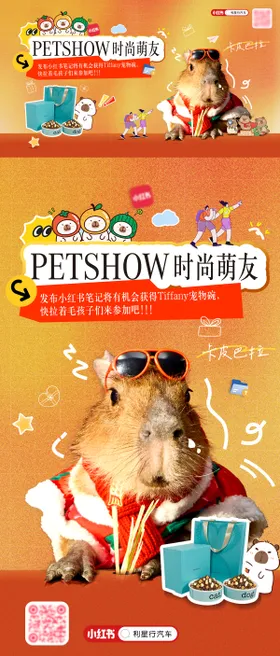 宠物系列海报展板