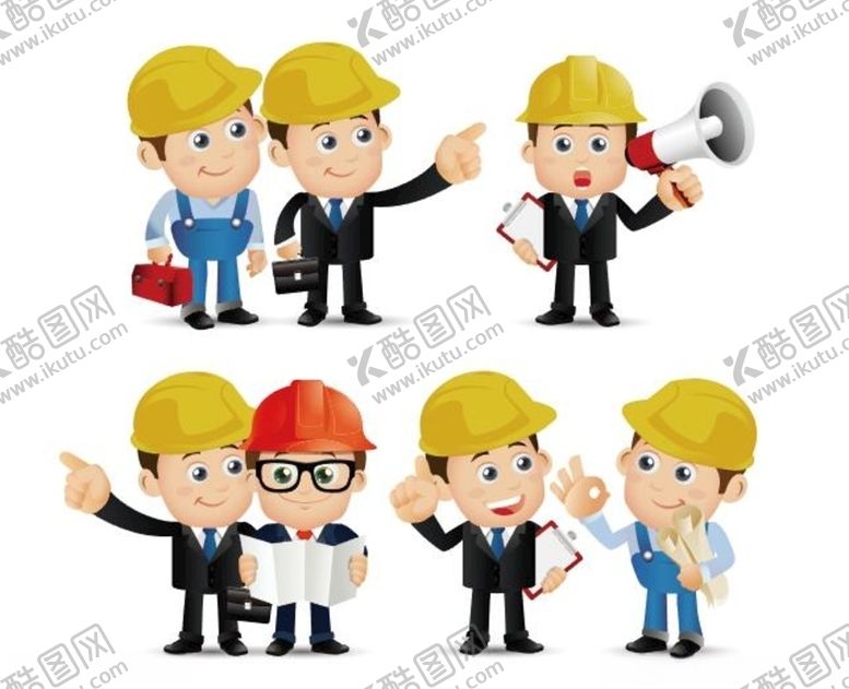 编号：30999306191621014814【酷图网】源文件下载-建筑师卡通图