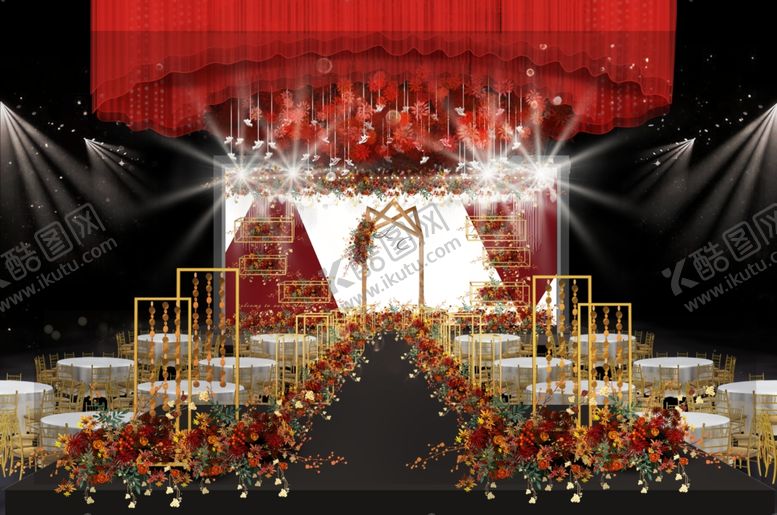 编号：79890709171715556967【酷图网】源文件下载-红橙色婚礼