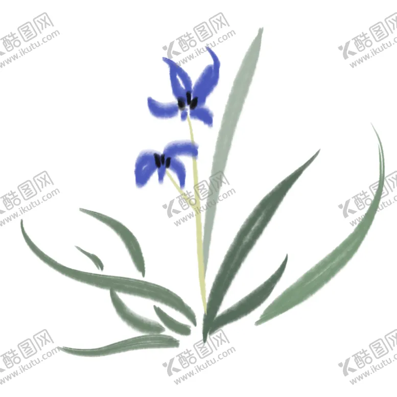 编号：23578101261221147000【酷图网】源文件下载- 水墨兰花PNG  