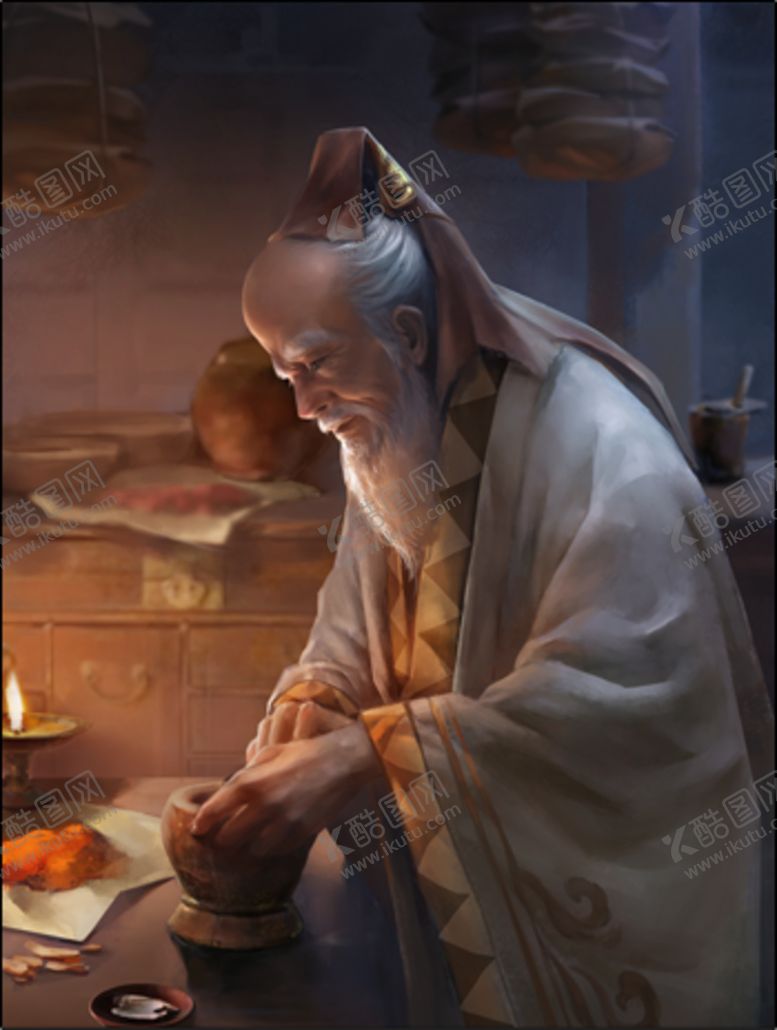 编号：88160210140100399153【酷图网】源文件下载-李时珍张仲景孙思邈采药