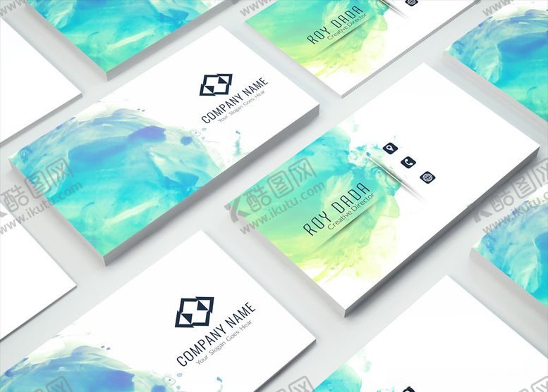 编号：66780609260142406364【酷图网】源文件下载-矢量名片模板