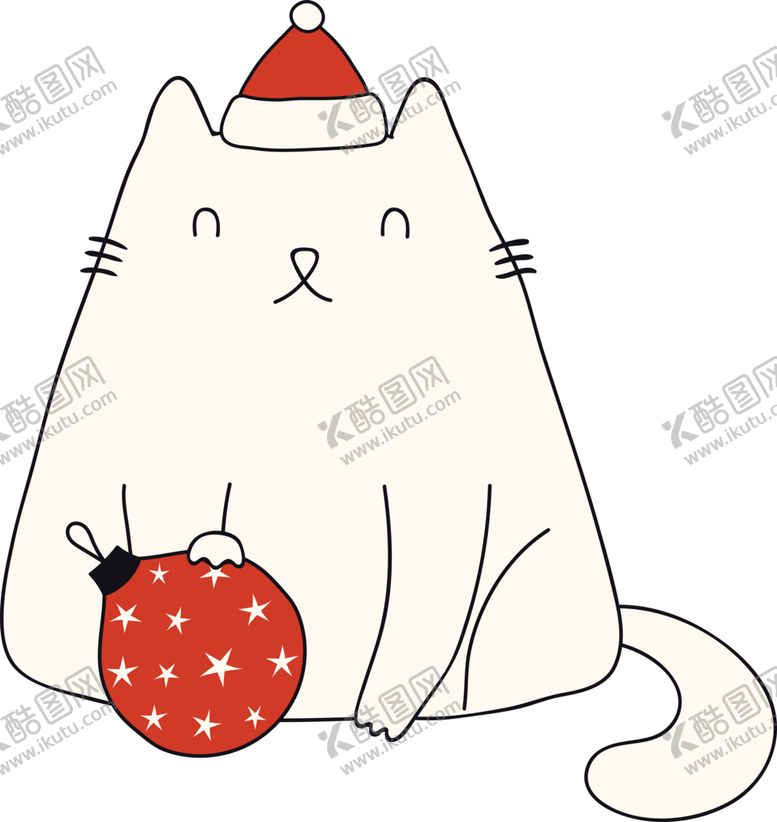 编号：59338209230154369125【酷图网】源文件下载-手绘卡通猫