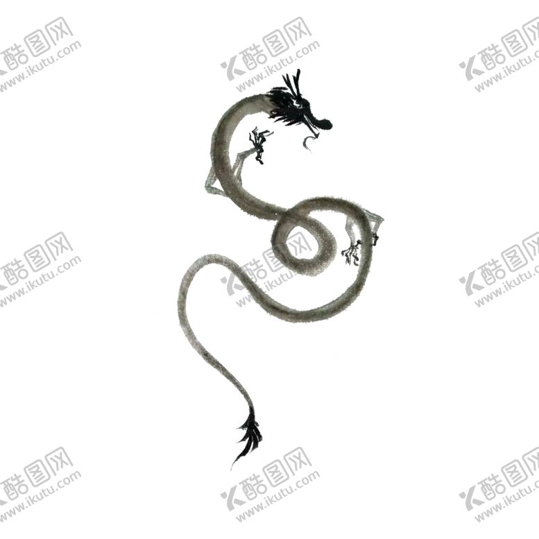 编号：80881705110250127603【酷图网】源文件下载-水墨龙