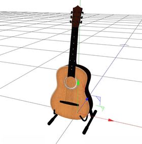 C4D模型吉他
