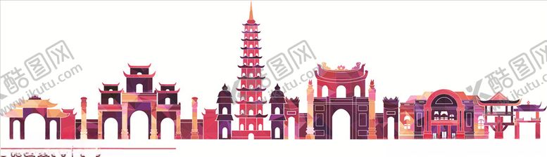 编号：24781509142035258329【酷图网】源文件下载-紫色越南矢量手绘