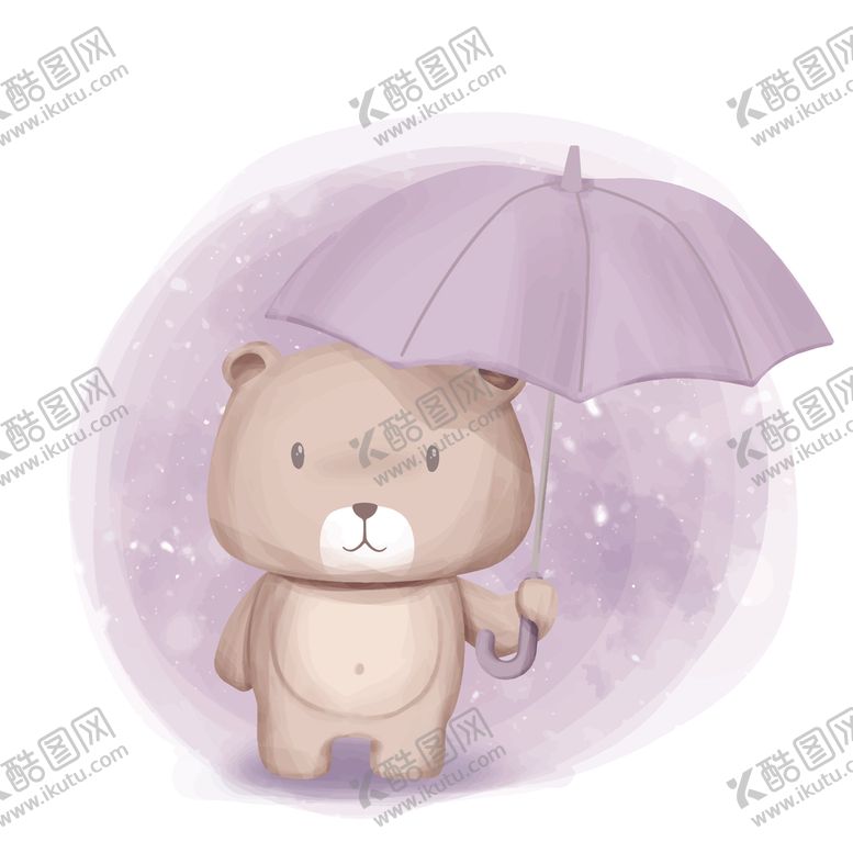 编号：19058010191935425100【酷图网】源文件下载-水彩动物