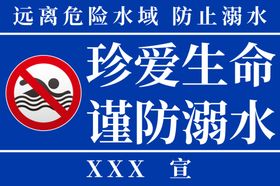 防溺水警示牌