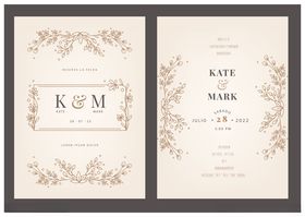 优雅婚礼请柬设计