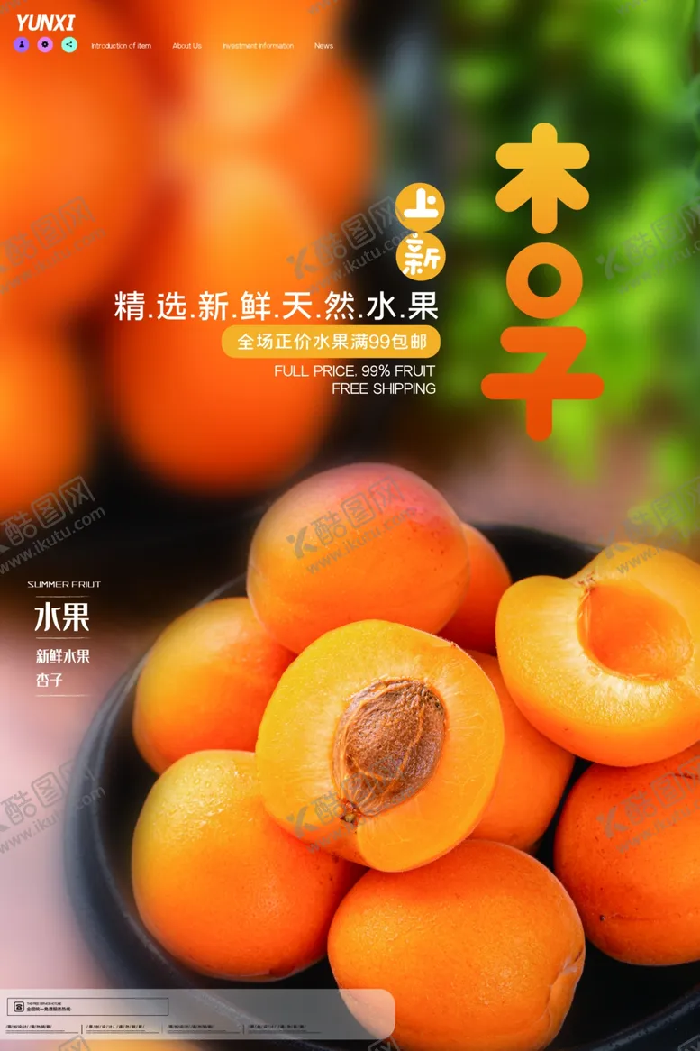 编号：10206306271958564596【酷图网】源文件下载-杏子