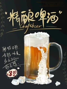 啤酒节海报1688海报单页杯