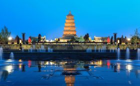 大雁塔广场夜景