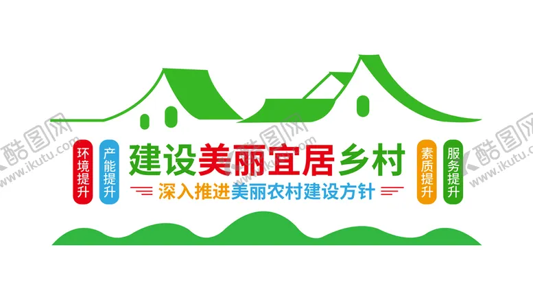 编号：63809109190905438975【酷图网】源文件下载-美丽乡村 文化墙