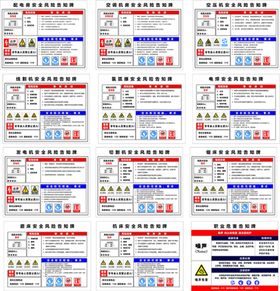 职业危险安全告知牌
