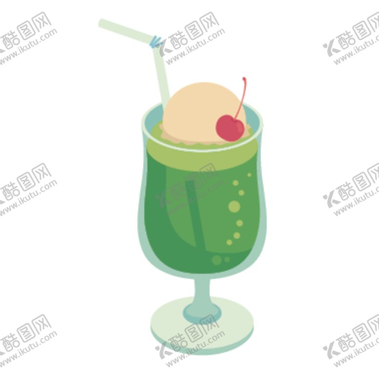 编号：19594707022354541016【酷图网】源文件下载-夏日冷饮矢量插画
