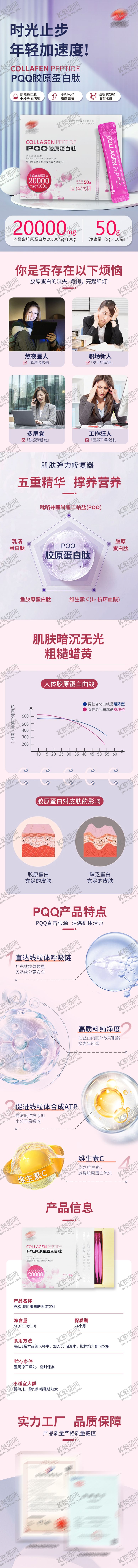 编号：16913106102315457490【酷图网】源文件下载-PQQ胶原蛋白肽详情页