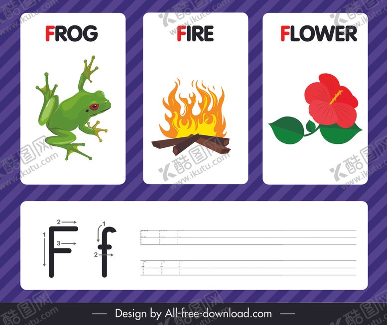 编号：80817109201437523452【酷图网】源文件下载-英语教学卡片