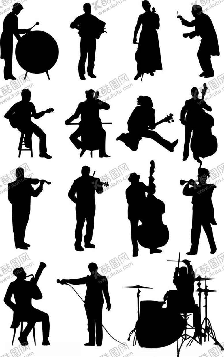 编号：97641411171405171578【酷图网】源文件下载-乐队演奏剪影