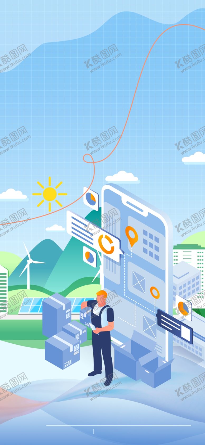 编号：86099701270834214989【酷图网】源文件下载-蓝色宣传