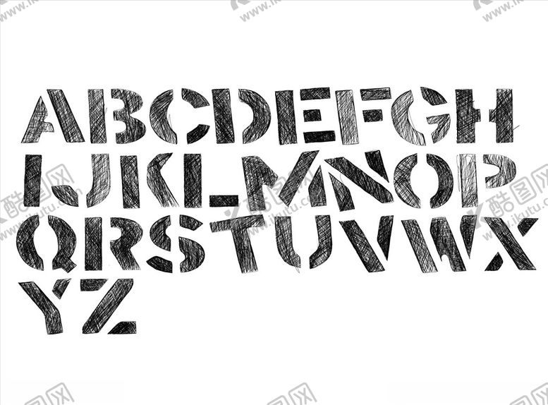 编号：91507310061202475656【酷图网】源文件下载-卡通字母