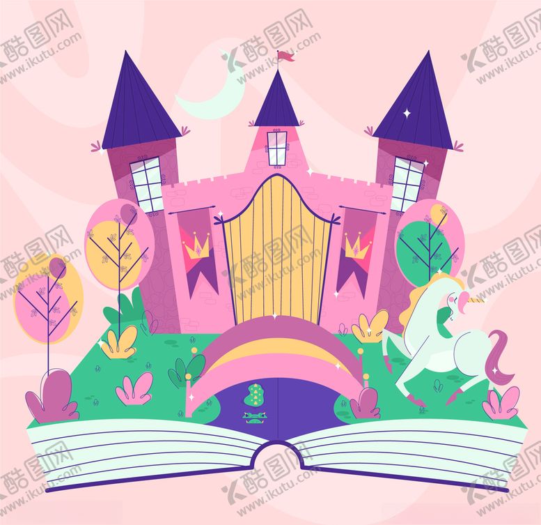编号：79124310170441547715【酷图网】源文件下载-矢量古典童话城堡
