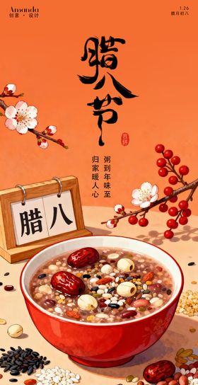 腊八节日海报