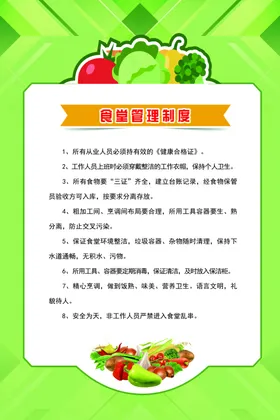 食堂管理制度