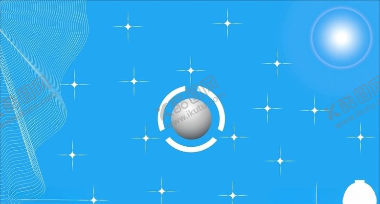 编号：78806709222148229285【酷图网】源文件下载-蓝底白线科技星球素材