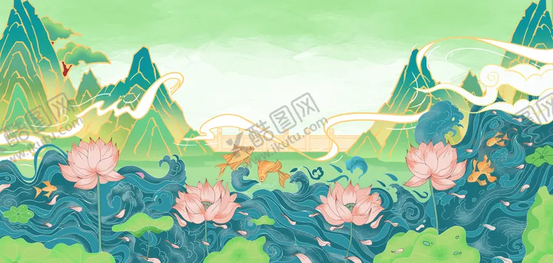 编号：36718009271240158043【酷图网】源文件下载-国潮海报设计图片