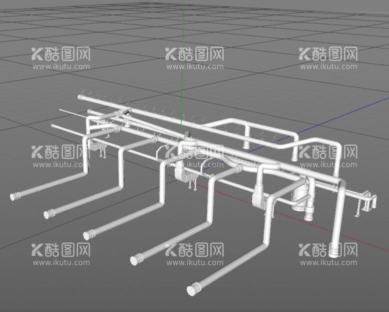 编号：83671412020655442367【酷图网】源文件下载-C4D模型工厂设备