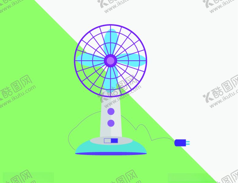 编号：21550309290354452604【酷图网】源文件下载-矢量小风扇