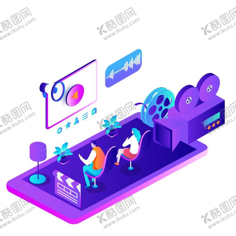 编号：43966612011757578196【酷图网】源文件下载-科技扁平插画卡通3D商务
