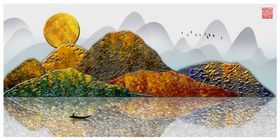 金箔室内装饰画