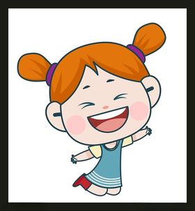 手绘儿童女孩