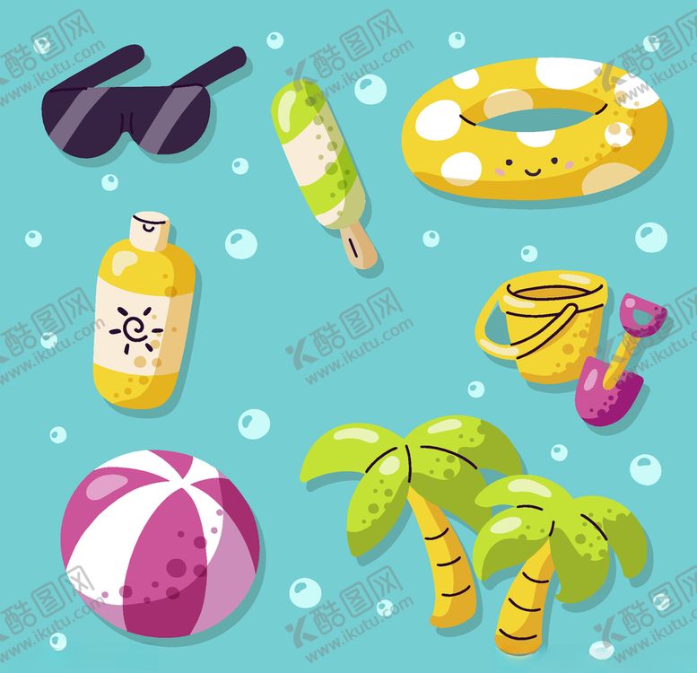 编号：99253007071223357630【酷图网】源文件下载-夏日元素