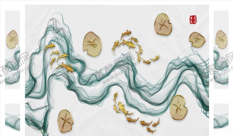 编号：39639605110044409910【酷图网】源文件下载-水墨画背景墙