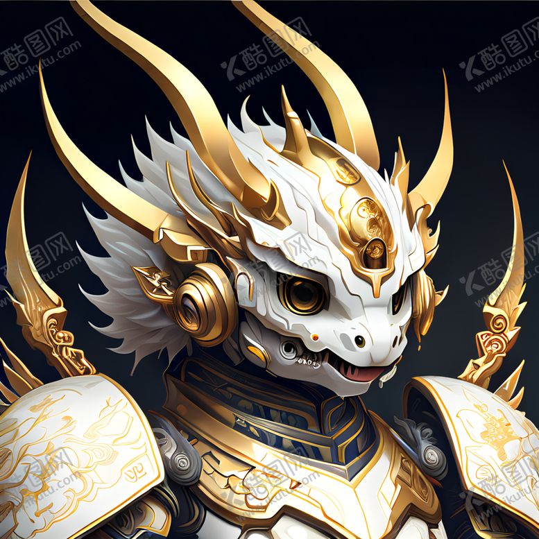 编号：34295412091318023889【酷图网】源文件下载-机甲白龙