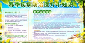春季疾病公益活动宣传海报素材