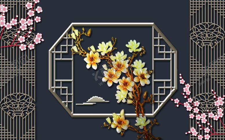 编号：48171509231947316083【酷图网】源文件下载-花鸟工笔画