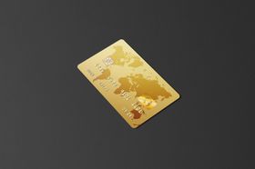 银行卡展示样机效果图