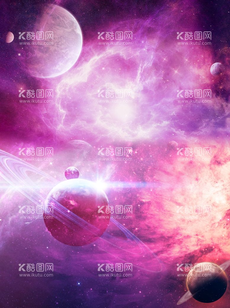 编号：58008503160943478526【酷图网】源文件下载-炫酷紫色宇宙星球背景