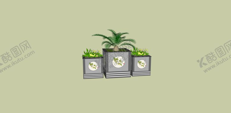 编号：45004210141541459300【酷图网】源文件下载-花箱组
