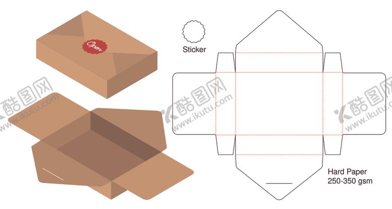 编号：29850509131959175265【酷图网】源文件下载-纸质包装盒刀模设计图